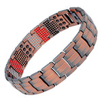 Red bronze magnetic therapy bracelet