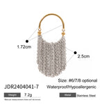 Stainless Steel Tassel Ring With A Luxe Niche Vibe