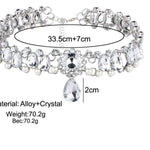 Ocean Goddess Crystal Choker Necklace