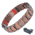 Red bronze magnetic therapy bracelet